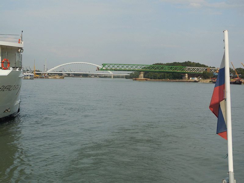 Starý most počas výstavby v roku 2015