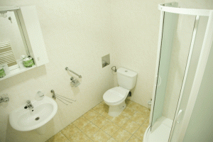 Kúpeľňa v izbe Štandard, Hotel Palace, Sliač